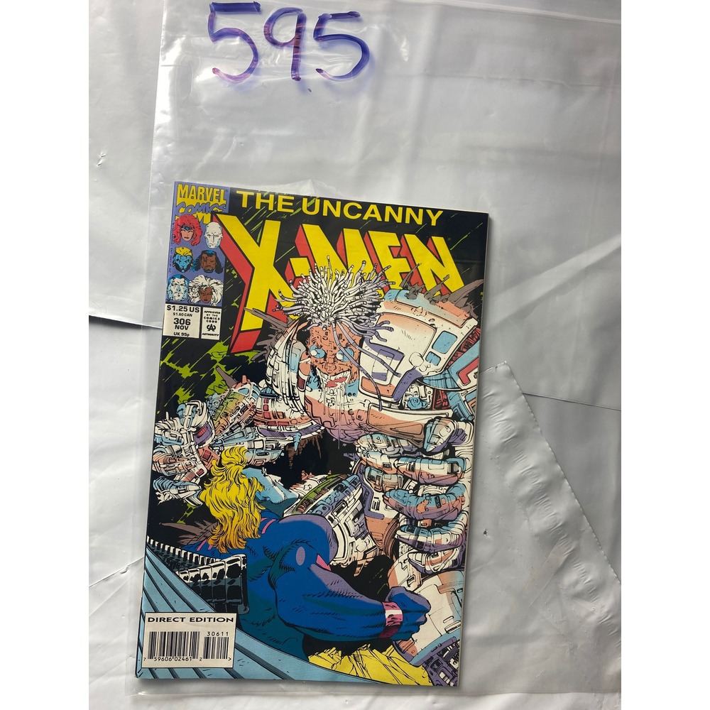 Marvel The Uncanny X Men Comic Book Issue 306 November 1993 Direct Edition